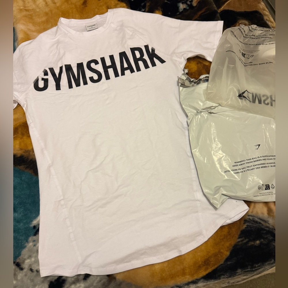 Gymshark White Performance Tee - image 1